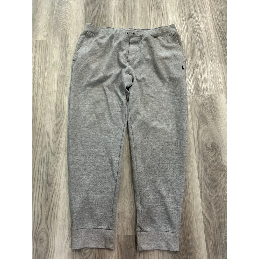 Polo Ralph Lauren Mens Joggers Cotton Blend XLT Gray Heather Sweatpants Tall